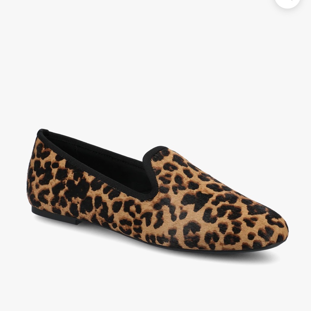 Birdies Starling Leopard Print Haircalf Flats Never Worn